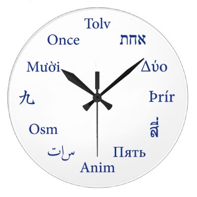 International Numbers Clock