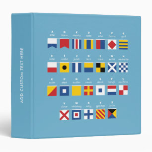 International Code of Signals Alphabet Binder
