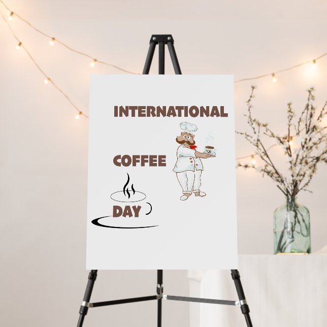 international coffee day  foam board (In Situ (Stand))