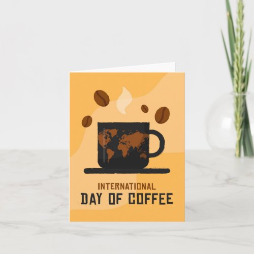 International Coffee Day Note Card