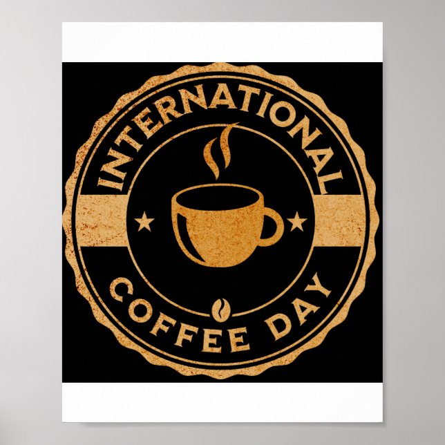 International Coffee Day Sign Banners (Front)