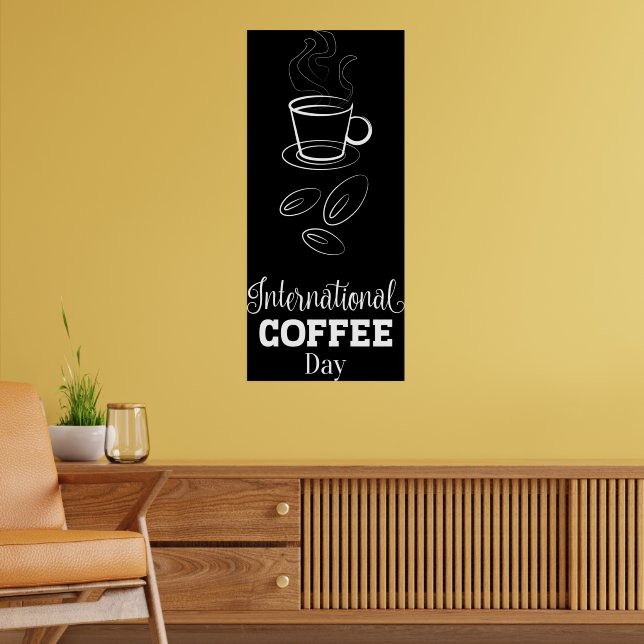 International Coffee Day Sign Poster (Living Room 2)