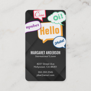 International Communications Business Card
