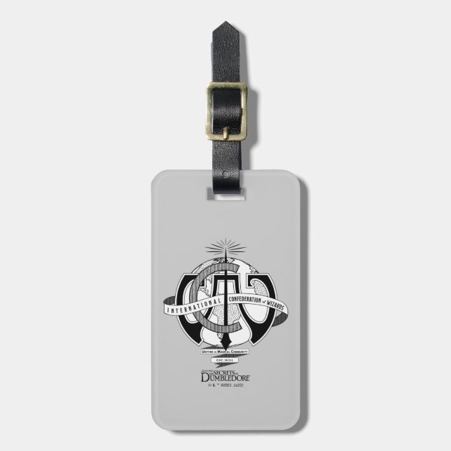International Confederation of Wizards Logo Luggage Tag (Front Vertical)
