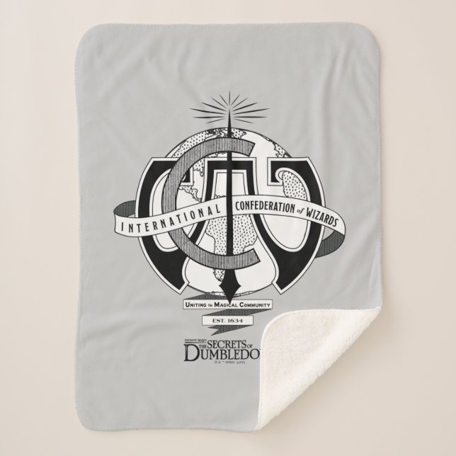 International Confederation of Wizards Logo Sherpa Blanket (Front)