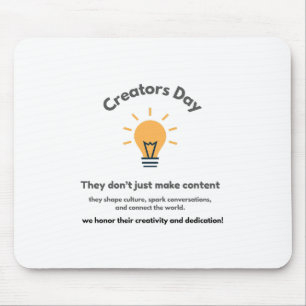 International Creator Day Celebrate Creativity & Mouse Pad