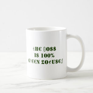 International Currency Symbols Green Boss Finance Coffee Mug