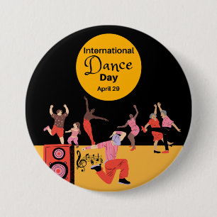 International Dance Day World Dance Day Button
