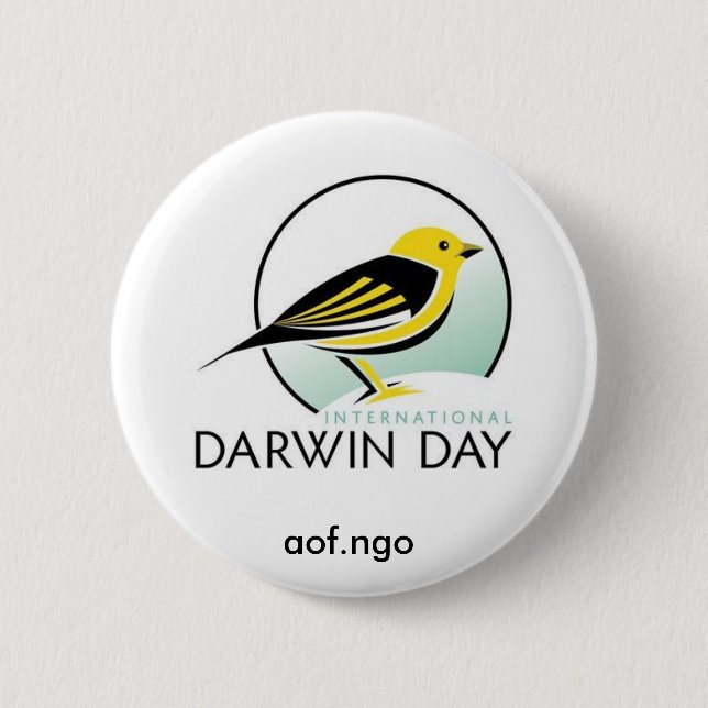 International Darwin Day Pinback Button (Front)
