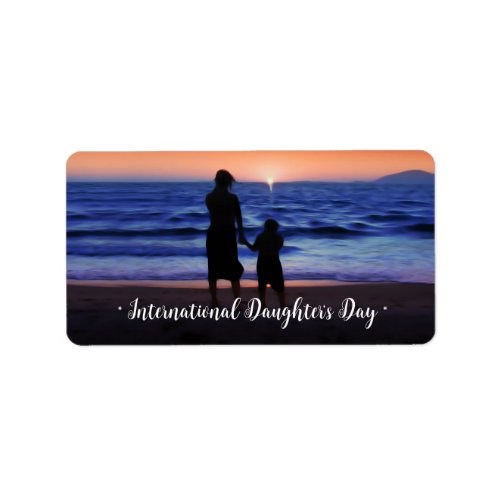 International Daughters Day Label