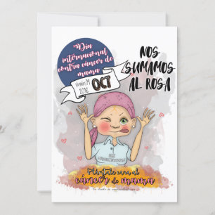 INTERNATIONAL DAY AGAINST BREAST CANCER POSTAL INVITATION