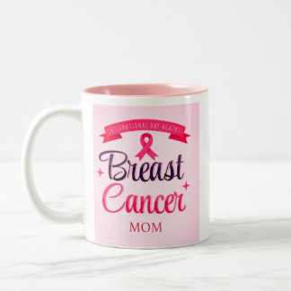 International day against breast cancer  Two-Tone coffee mug