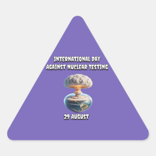 International Day against Nuclear Tests Triangle Sticker