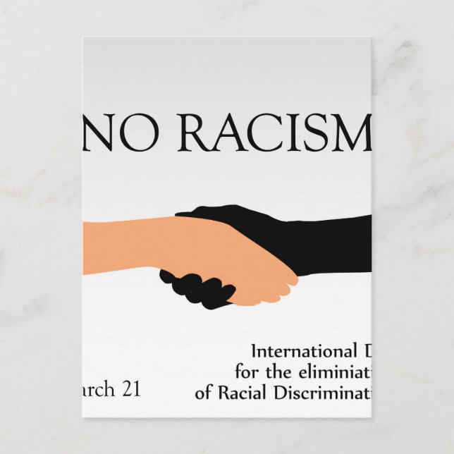 International day for the elimination of Racism Postcard (Front)