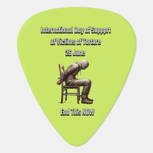 International Day in support of Torture Victims 2 Guitar Pick