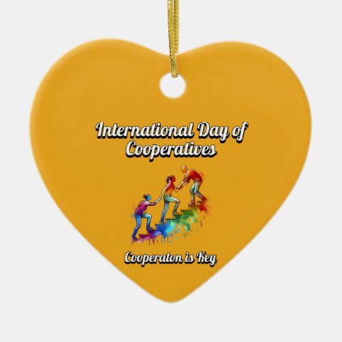 International Day of Cooperatives  Ceramic Ornament