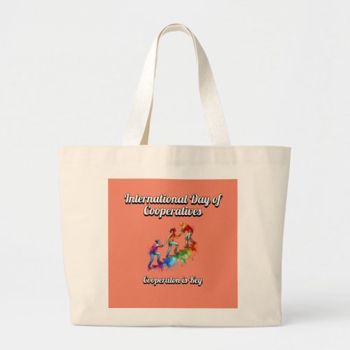 International Day of Cooperatives  Large Tote Bag