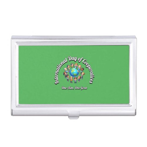 International Day of Cooperatives One Goal Business Card Case