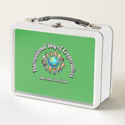 International Day of Cooperatives One Goal Metal Lunch Box