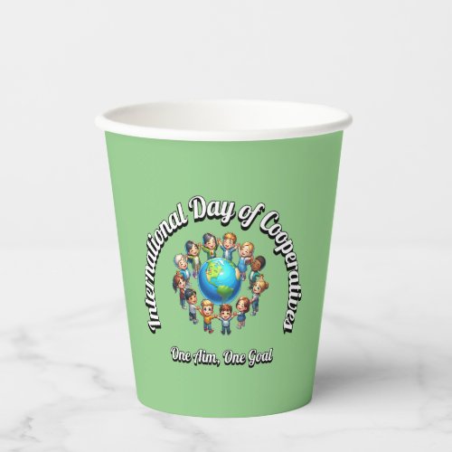 International Day of Cooperatives One Goal Paper Cups