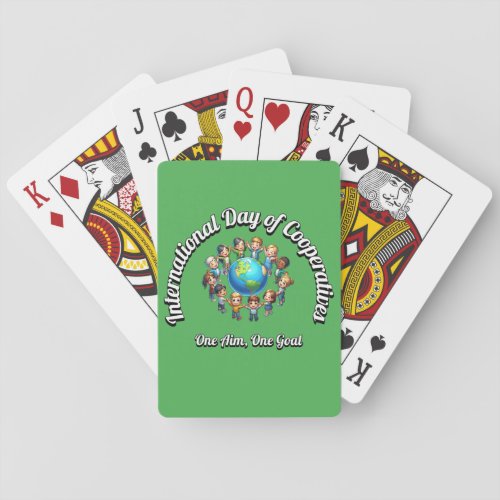 International Day of Cooperatives One Goal Playing Cards