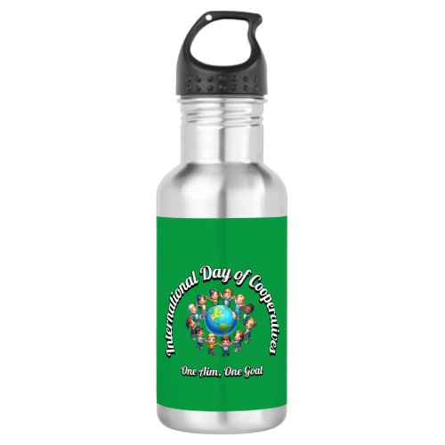 International Day of Cooperatives One Goal Stainless Steel Water Bottle