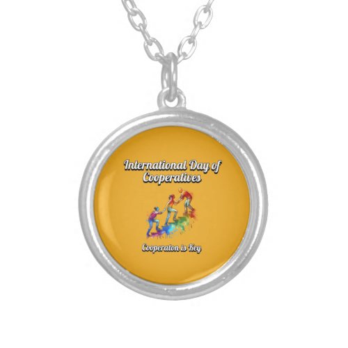 International Day of Cooperatives  Silver Plated Necklace