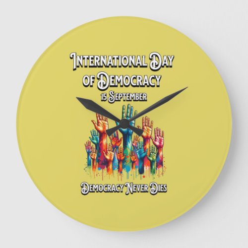 International Day of Democracy  Large Clock