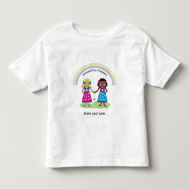 International Day of Happiness, love is love Toddler T-shirt (Front)