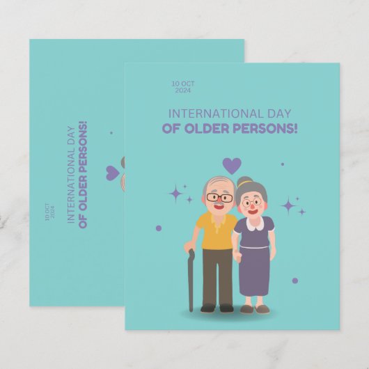 International Day of Older Persons 1 October (Front/Back)