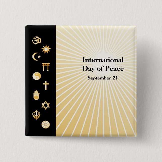 International Day of Peace Button (Front)