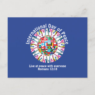 International Day Of Peace Holiday Postcard