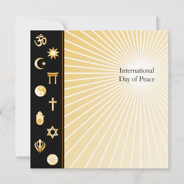 International Day of Peace Invitation Card (Front)
