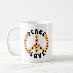 International Day of Peace Love Flower Coffee Mug
