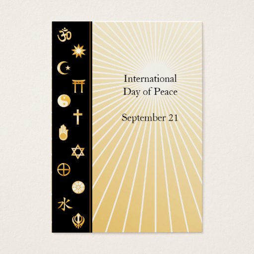 Customizable International Faith Business Card
