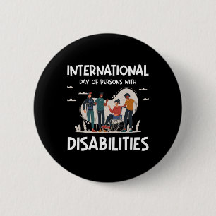 International Day Of Person With Disabilities Button