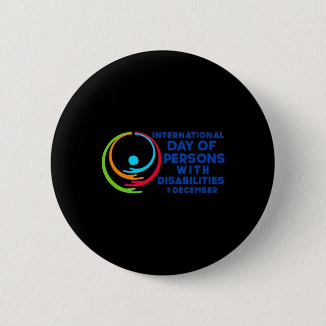 International Day of Persons with Disabilities 2 Button (Front)