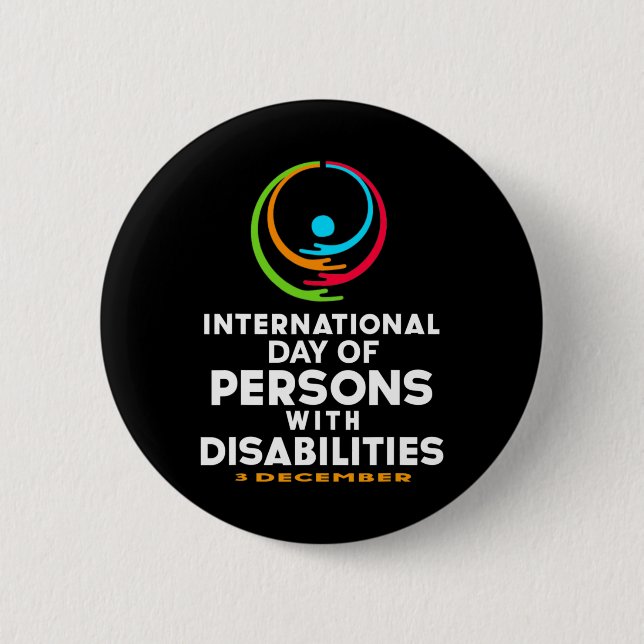 International Day of Persons with Disabilities 3 Button (Front)