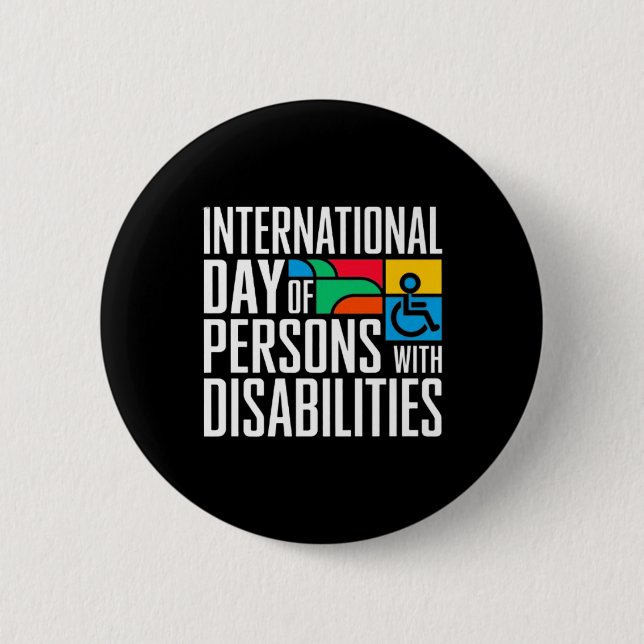 International Day Of Persons With Disabilities Pre Button (Front)