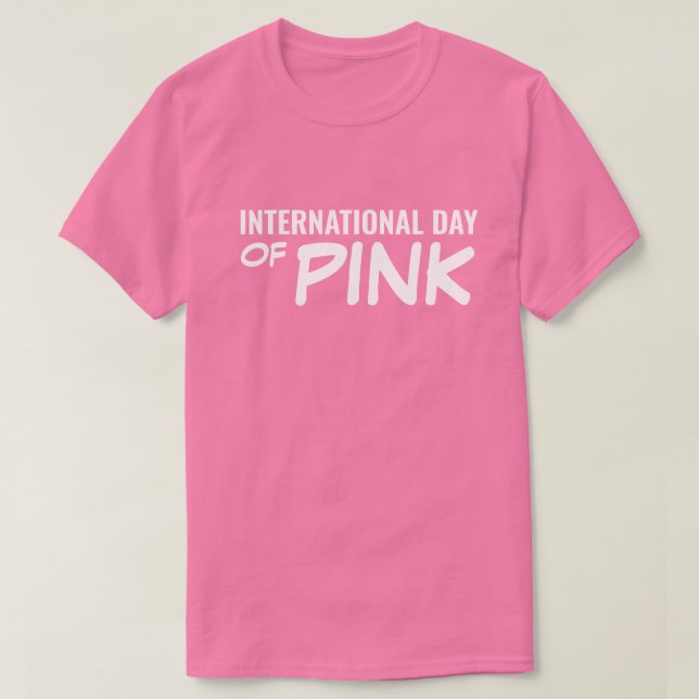 International Day of Pink T-Shirt (Design Front)