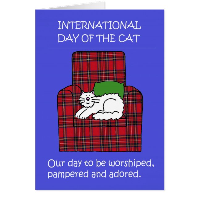 International Day of the Cat August Cards (Front)