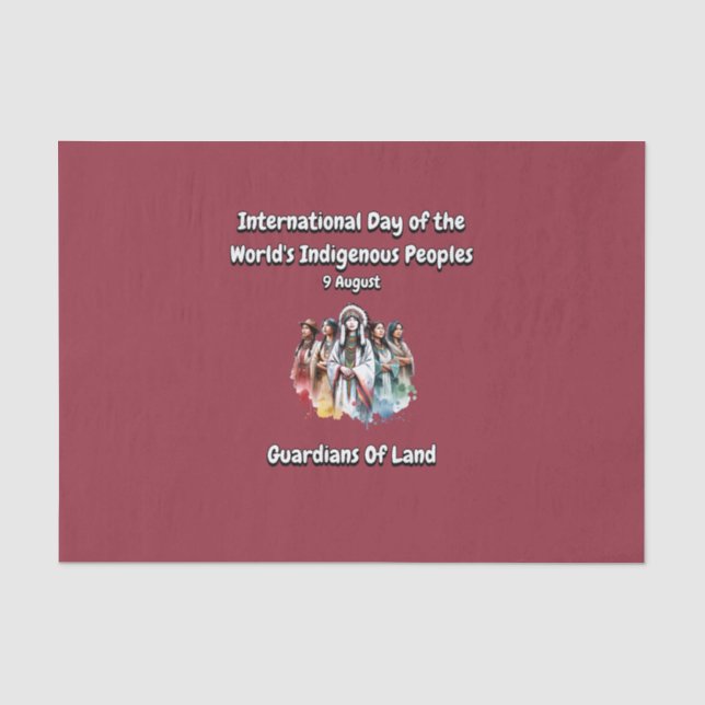 International Day of the World's Indigenous People Tissue Paper (Front)