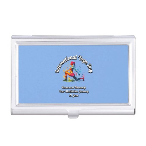 International Day of Yoga 21 June Business Card Case