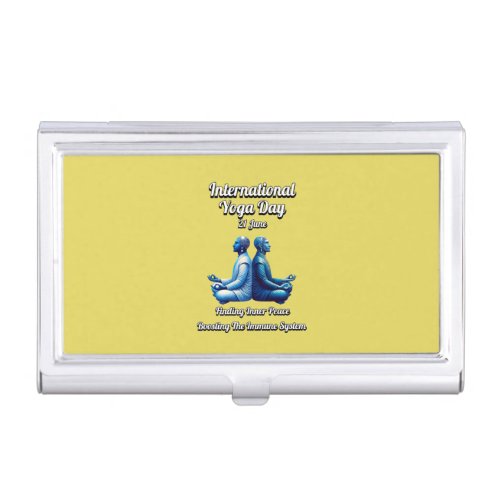 International Day of Yoga 21 June Business Card Case