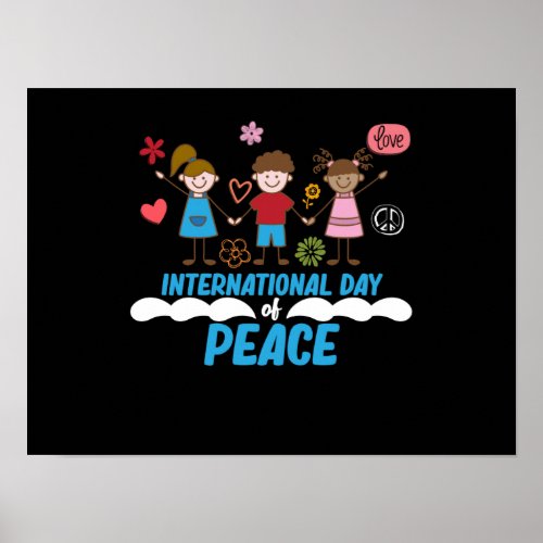 International Day Peace Earth World Peace Day Poster
