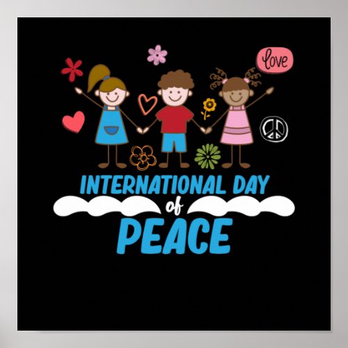 International Day Peace Earth World Peace Day Poster