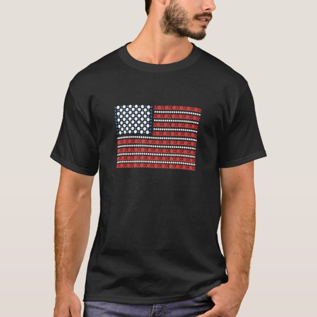 International Dot Day American Flag Polka Dot Kids T-Shirt (Front)