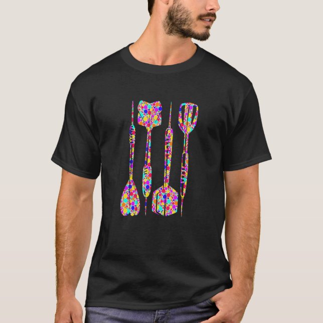 International Dot Day Colorful Dotted Darts T-Shirt (Front)