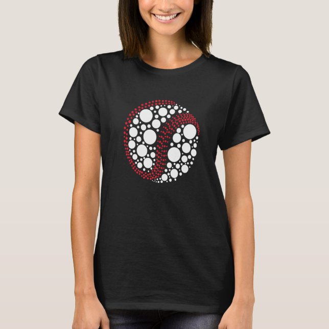 International Dot Day  Polka Dot Baseball  Player T-Shirt (Front)