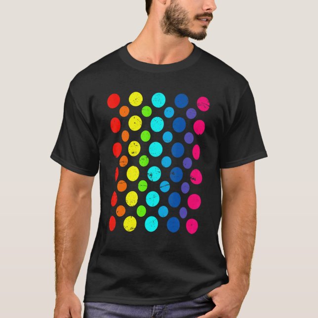 International Dot Day Retro Happy Dot Day Septembe T-Shirt (Front)